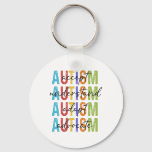 Chaveiro Consciência do Autismo Aceitar Compreender Adaptar