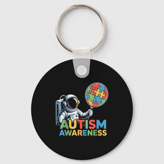 Chaveiro Consciência do autismo autista  (Frente)