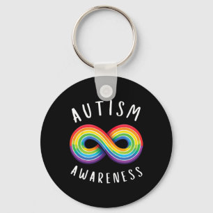 Chaveiro Consciência do Autismo Infinity Arco-íris