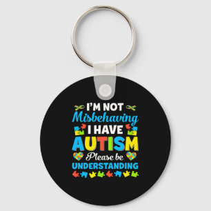 Chaveiro Consciência do Autismo Não Estou Me Comportando Ma