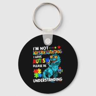 Chaveiro Consciência do Autismo Não Estou Me Comportando Ma