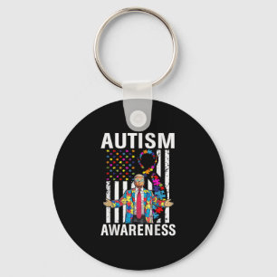 Chaveiro Consciência do Autismo Trump Divertido Apoia Autis