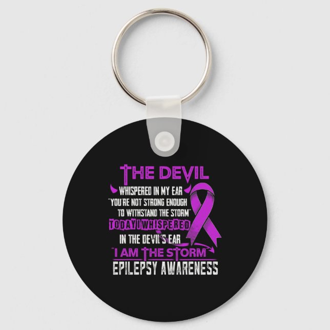 Chaveiro Consciência Epilepsia Eu sou o Diabo das Tempestad (Frente)