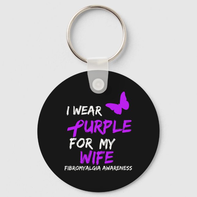 Chaveiro Consciência Eu Visto Roxo Para A Esposa 2 (Frente)
