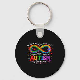 Chaveiro Consciência infinita do autismo mãe arco-íris