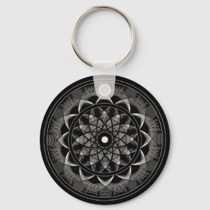Chaveiro Consciência - mandala sagrado da geometria