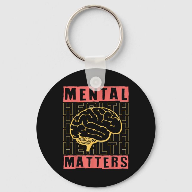Chaveiro Conscientização da Saúde Mental Depressão Prevençã (Frente)