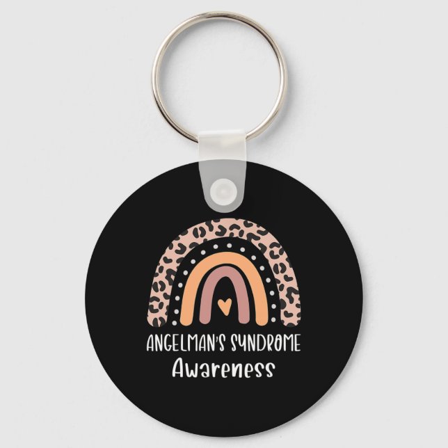 Chaveiro Conscientização da Síndrome de Angelman Boho Arco- (Frente)