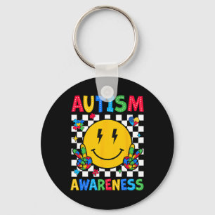 Chaveiro Conscientização do Autismo Apoio do Esquadrão do A