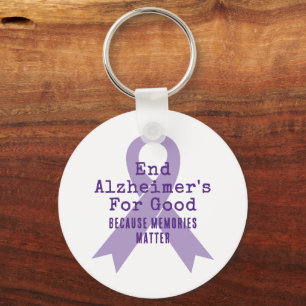 Chaveiro Conscientização Personalizável sobre Alzheimer