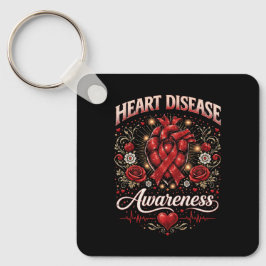 Chaveiro Conscientização sobre Doenças Cardíacas
