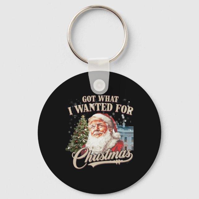 Chaveiro Consegui O Que Eu Queria Para A Trump De Natal 202 (Frente)