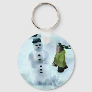Chaveiro Constroem boneco de neve