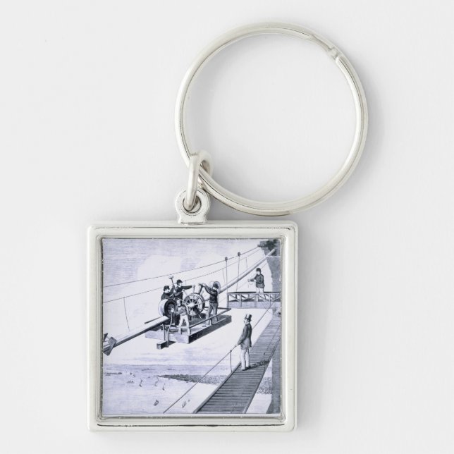 Chaveiro Construção da ponte de Brooklyn, New York (litho) (Frente)