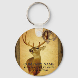 Chaveiro construção de carpinteiro de madeira de veado