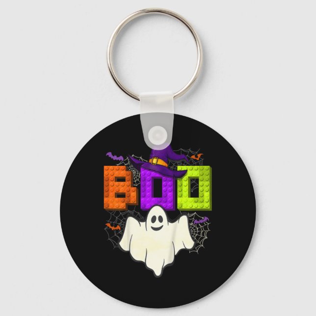 Chaveiro Construindo Bricks Boo Halloween Ghost Witold Grou (Frente)