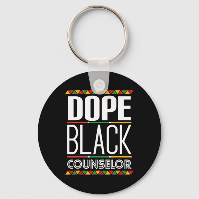 Chaveiro Consultor Negro de Drogas História Mês (Frente)