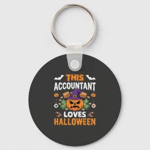Chaveiro Contador Ama Halloween Abóbora Guarda-Livros Desi