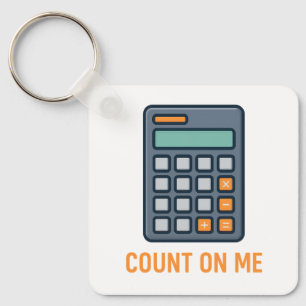 Chaveiro Contar em mim - Na moda Calculadora Design para Ma
