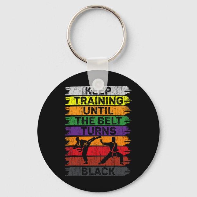 Chaveiro Continue Treinando Até Que O Cinturão Torne Black  (Frente)