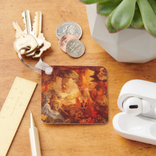 Chaveiro Conto de fadas do vintage o pisco de peito