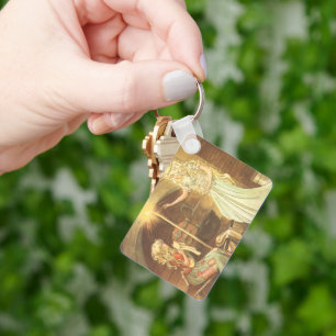 Chaveiro Conto de Fadas Vintage, Cinderela e Fada Madrinha