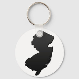 Chaveiro Contorno Preto de Nova Jersey