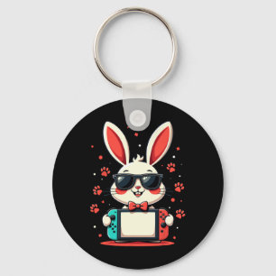 Chaveiro Controlador de Jogos Bunny Vídeo Games Páscoa Pres