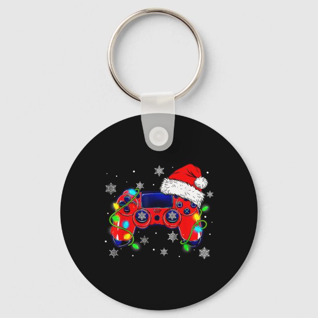 Chaveiro Controladora de videogame Santa Hat Gamer Bo (Frente)