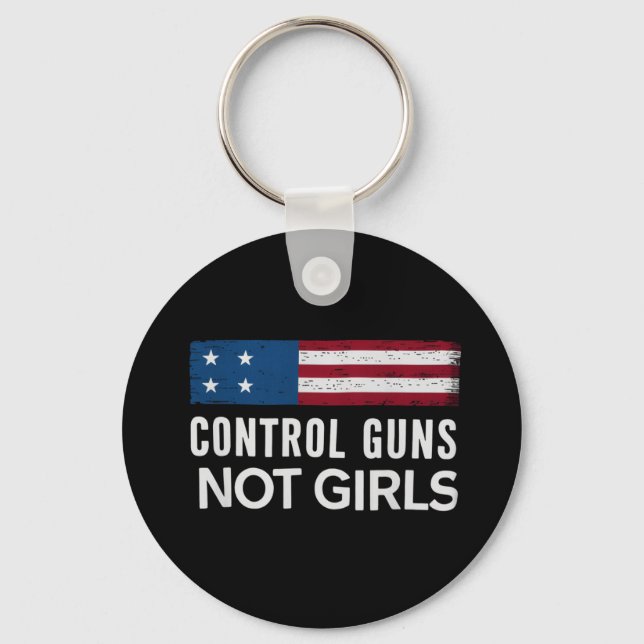Chaveiro Controlar Armas Não Meninas (Frente)