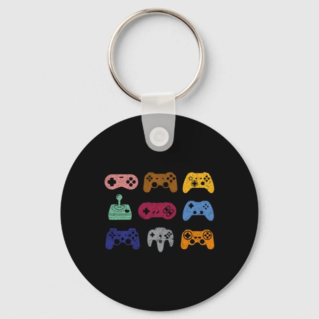 Chaveiro Controle o sistema de jogos do console do videogam (Frente)