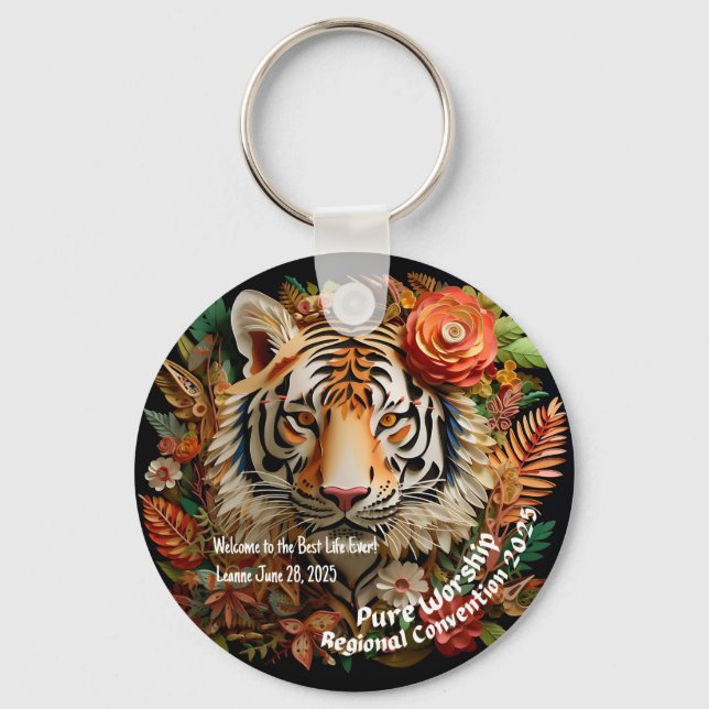 Chaveiro Convenção JW 2025 - Presente de Baptism Keepsaket (Frente)