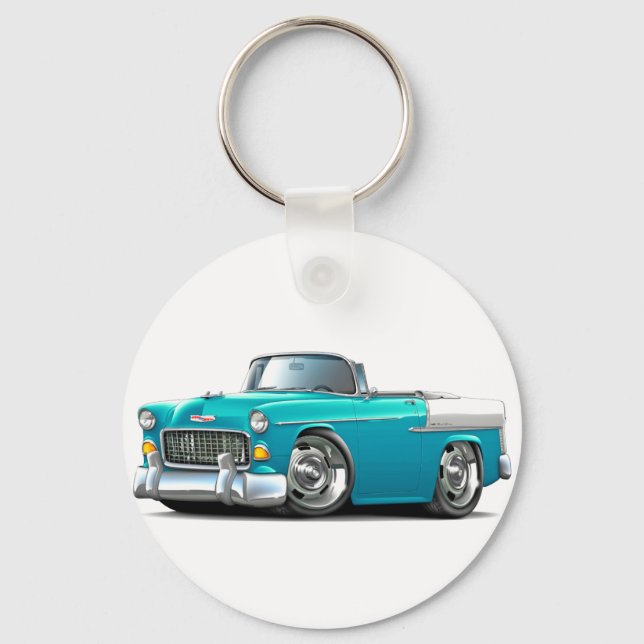Chaveiro Conversão Chevy Belair Turquoise-White 1955 (Frente)