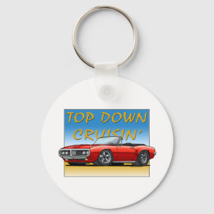 Chaveiro Convertible vermelho de 68 Firebird