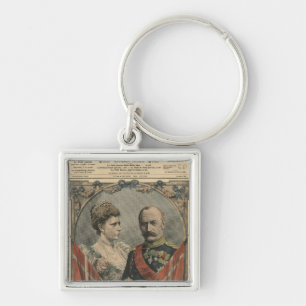 Chaveiro Convidados de France, rei Frederick VIII e rainha