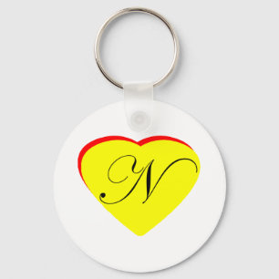 Chaveiro Convite De Casamento Coração Vermelho Amarelo N O 