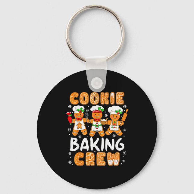 Chaveiro Cookie Baking Crew Christmas Funny Gingerbread Lov (Frente)