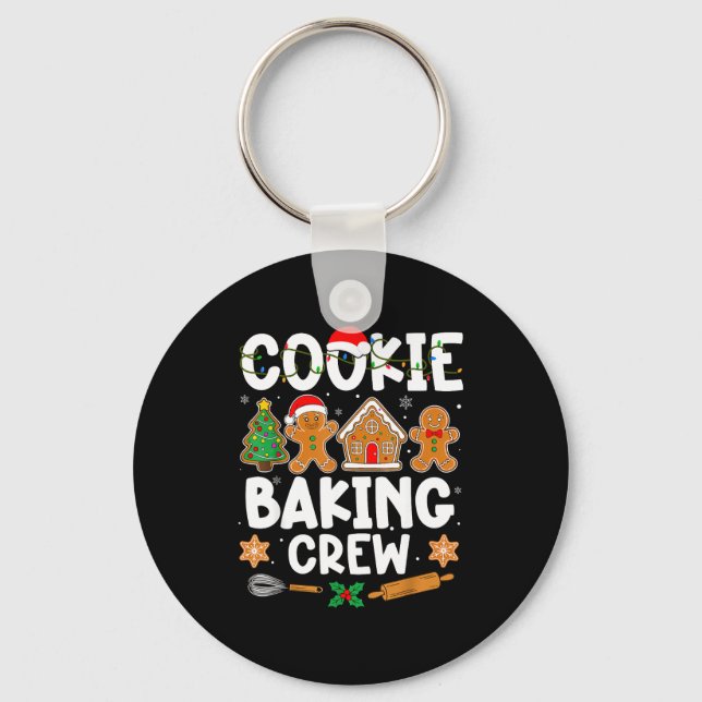 Chaveiro Cookie Baking Crew For Women Kids Men Boy Family C (Frente)