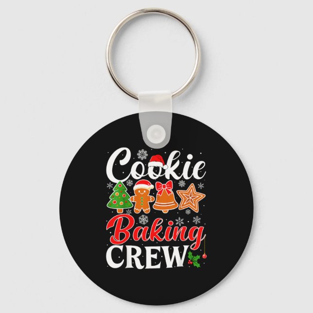 Chaveiro Cookie Baking Crew Gingerbread Xmas Holiday Cookie (Frente)