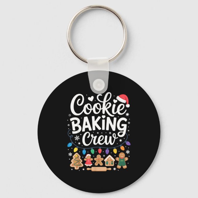 Chaveiro Cookie Baking Crew Holiday Squad Gingerbread Chris (Frente)