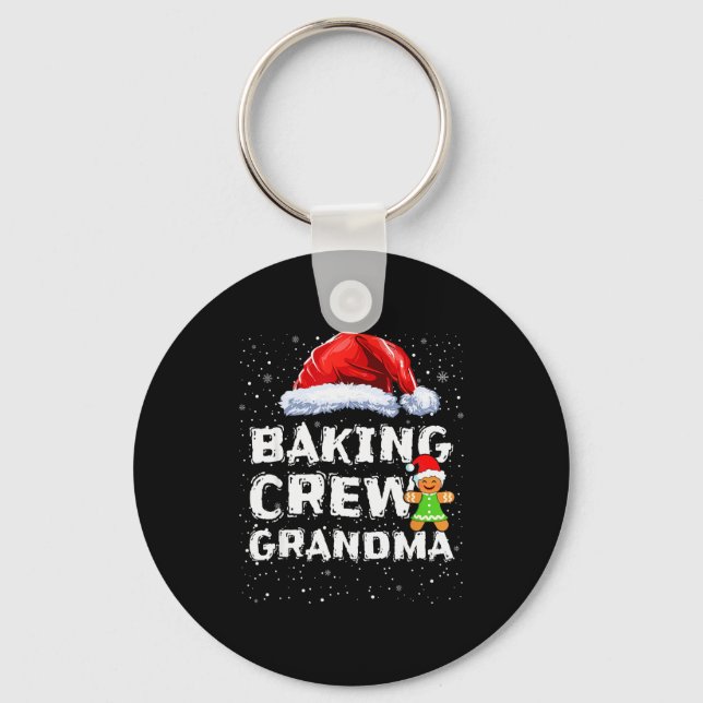 Chaveiro Cookie Baking Crew Shirt Grandma Matching Christma (Frente)