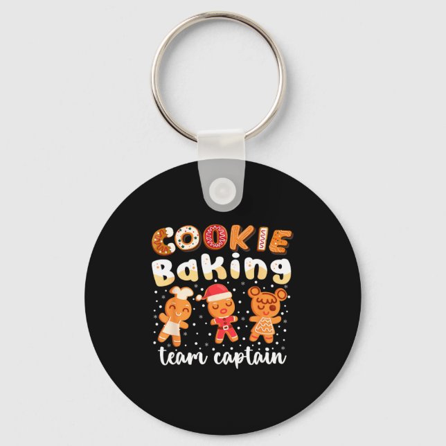 Chaveiro Cookie Baking Team Captain Christmas Gingerbread F (Frente)
