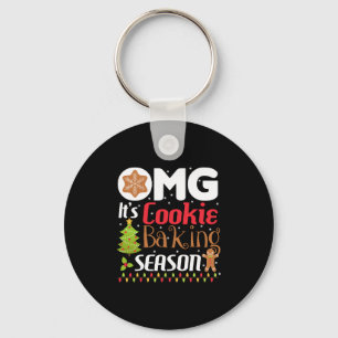 Chaveiro Cookie Fazendo Festa De Natal Engraçado