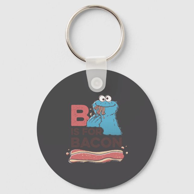 Chaveiro Cookie Monster B Is For Bacon  (Frente)