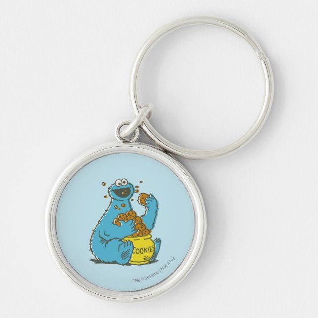 Chaveiro Cookie Monster Vintage (Frente)