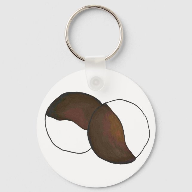 Chaveiro Cookie preto e branco Nova Iorque NYC (Frente)