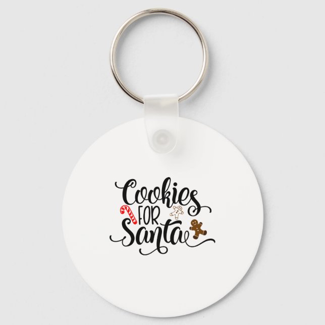 Chaveiro Cookies For Santa Fun Christmas  (Frente)