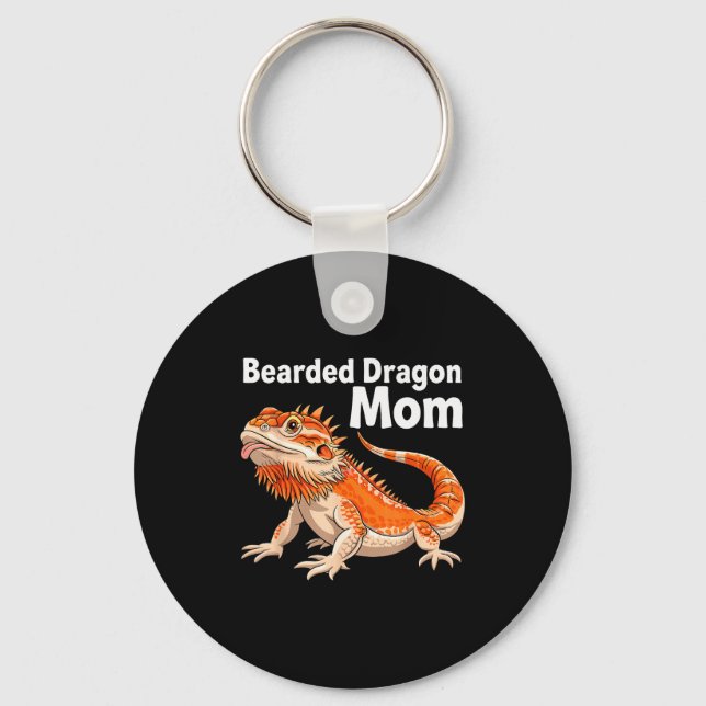 Chaveiro Cool Bearded Dragon Art For Women Girls Bearded Dr (Frente)