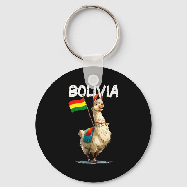 Chaveiro Cool Bolivian Llama Costume For Bolivia Lovers  (Frente)