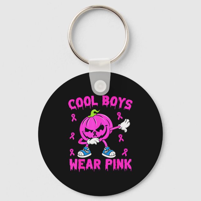 Chaveiro Cool Boys Wear Nk Breast Cancer Pumpkin Halloween  (Frente)